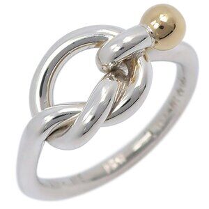 TIFFANY&Co. Love knot Ring Silver925/K18 yellow gold #4.5(US Size) 2.9g Women